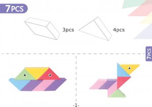 Klocki Magnetyczny Tangram - Magic Tangram 60 el. 5