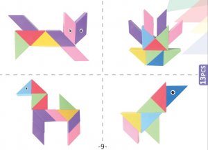Klocki Magnetyczny Tangram - Magic Tangram 60 el. 9