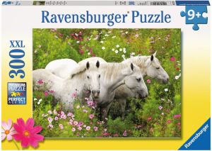 Ravensburger Puzzle 300el Konie w kwiatach (132188) 1