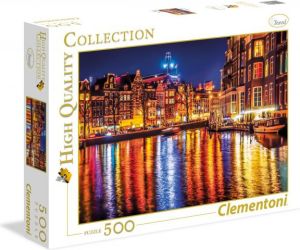 Clementoni Puzzle 500 elementów Amsterdam nocą (35037) 1