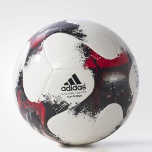 Adidas Piłka Nożna European Qualifiers AO4837 biała/czarno-czerwona (01739) 1