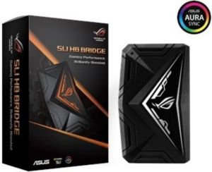 Asus Mostek ROG SLI obsługuje ASUS ROG AURA (ROG-SLI-HB-BRIDGE-4SLOT) 1