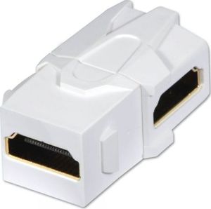 Lindy HDMI 90ø Doppelkupplung Keystone für Wanddose Keystone Wand - 60490 1
