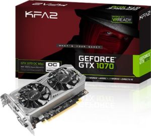 Karta graficzna KFA2 GeForce GTX 1070 OC Mini 8GB GDDR5 (256 Bit), 2x DVI-D, HDMI, DisplayPort, BULK (70NSH6DVO5MKb) 1