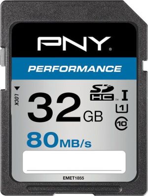 Karta PNY Performance SDHC 32 GB Class 10 UHS-I/U1  (SD32GPER80-EF) 1