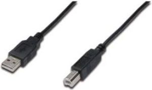 Kabel USB Digitus USB A -> USB B (M/M) Czarny 1m (DK-300105-010-S) 1