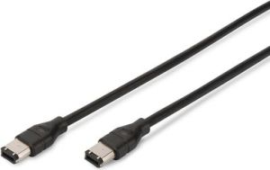 Digitus Firewire 6-pin - Firewire 6-pin, 3m, Czarny (AK-420101-030-S) 1