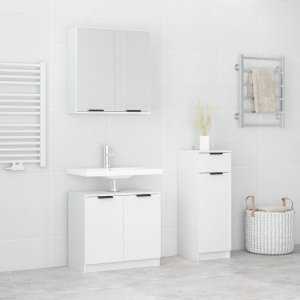 vidaXL vidaXL Zestaw 3 szafek do łazienki, biały, materiał drewnopochodny 1