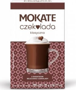 Mokate Czekolada do picia belgijska czekolada klasyczna MOKATE (8x25g) 1