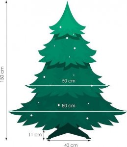 Springos Choinka sztuczna premium 150 cm świerk kaukaski UNIWERSALNY 16