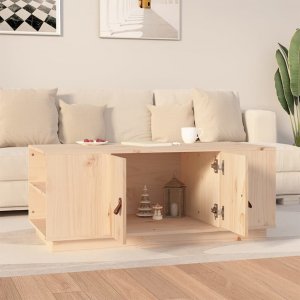 vidaXL Stolik kawowy, 100x50x41 cm, lite drewno sosnowe 3