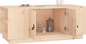 vidaXL Stolik kawowy, 100x50x41 cm, lite drewno sosnowe 4