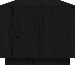 vidaXL vidaXL Stolik kawowy, czarny, 100x50x41 cm, lite drewno sosnowe 7