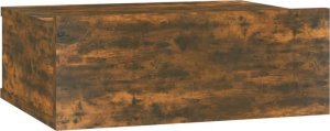 vidaXL vidaXL Wisząca szafka nocna, przydymiony dąb, 40x30x15 cm 2