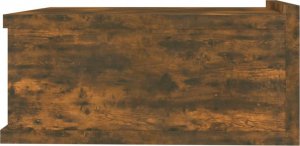 vidaXL vidaXL Wisząca szafka nocna, przydymiony dąb, 40x30x15 cm 8