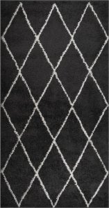 vidaXL vidaXL Dywan shaggy z wysokim runem, kremowo-antracytowy, 80x150 cm 1