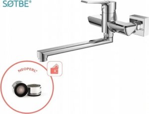 Bateria umywalkowa Sotbe Vorma ścienna chrom (VOR-SKW-80289848) 3