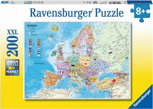 Ravensburger Puzzle 200el XXL Polityczna Mapa Europy (128372) 1