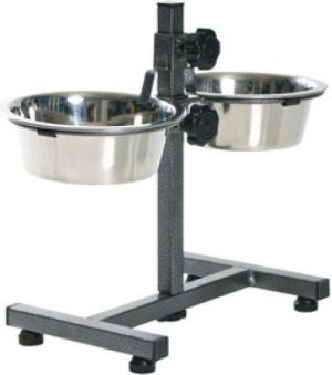 Yarro International STOJAK REGULOWANY Z MISKAMI 2.8l 25cm 2