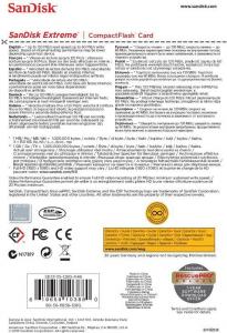 Karta SanDisk Extreme Compact Flash 128 GB  (SDCFXSB-128G-G46) 3