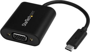 Adapter USB StarTech USB-C - VGA Czarny  (CDP2VGASA) 1