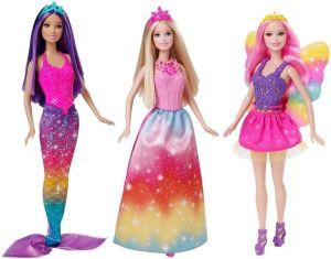 Lalka Barbie Mattel BARBIE Trzypak - Świat Fantazji 1