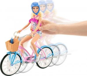 Lalka Barbie Barbie BARBIE LALKA NA ROWERZE HBY28 4