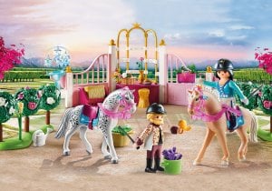 Playmobil PLAYMOBIL PRINCESS NAUKA JAZDY KONNEJ W STAJNI 70450 1