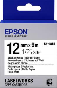 Epson Taśma LK4WBB Czarny/Biały (C53S654023) 1