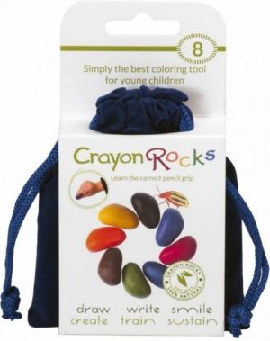 Crayon Rocks Kredki Crayon Rocks w aksamitnym woreczku - 8 kolorów (CRBVE8) 1
