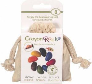Crayon Rocks Kredki Crayon Rocks w bawełnianym woreczku - 8 kolorów (CRNAT8) 1