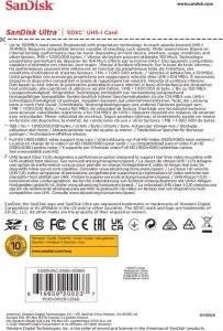 Karta SanDisk Ultra SDXC 256 GB Class 10 UHS-I/U1  (SDSDUNC-256G-GN6IN             ) 3