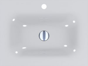 Umywalka Miraggio Umywalka wpuszczana prostokątna 60 x 45cm 3