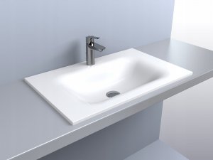 Umywalka Miraggio Umywalka wpuszczana prostokątna 70 x 45cm 4