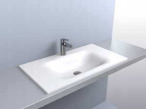 Umywalka Miraggio Umywalka wpuszczana prostokątna 80 x 45cm 4