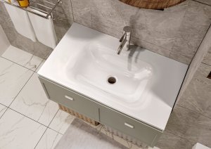 Umywalka Miraggio Umywalka wpuszczana prostokątna 80 x 45cm 5