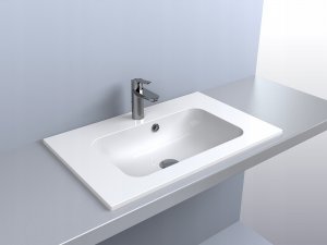 Umywalka Miraggio Umywalka wpuszczana prostokątna 70 x 45cm 4