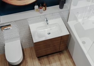 Umywalka Miraggio Umywalka wpuszczana prostokątna 70 x 45cm 7