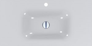 Umywalka Miraggio Umywalka wpuszczana prostokątna 90 x 45cm 3