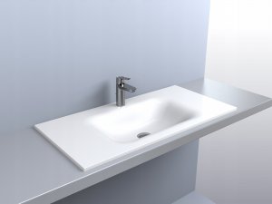 Umywalka Miraggio Umywalka wpuszczana prostokątna 90 x 45cm 4