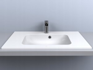 Umywalka Miraggio Umywalka wpuszczana prostokątna 80 x 45cm 5