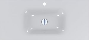 Umywalka Miraggio Umywalka wpuszczana prostokątna 100x45cm 3