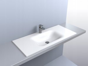 Umywalka Miraggio Umywalka wpuszczana prostokątna 100x45cm 4