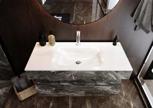 Umywalka Miraggio Umywalka wpuszczana prostokątna 100x45cm 5