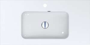 Umywalka Miraggio Umywalka wpuszczana prostokątna 90 x 45cm 3