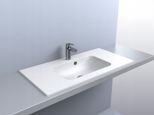 Umywalka Miraggio Umywalka wpuszczana prostokątna 90 x 45cm 4