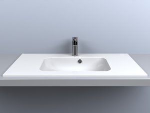 Umywalka Miraggio Umywalka wpuszczana prostokątna 90 x 45cm 5