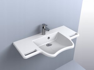 Umywalka Miraggio Umywalka podwieszana asymetryczna 80x45cm 4