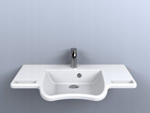 Umywalka Miraggio Umywalka podwieszana asymetryczna 80x45cm 5