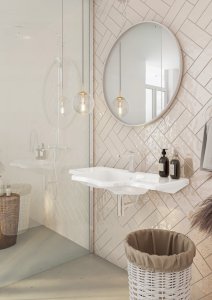 Umywalka Miraggio Umywalka podwieszana asymetryczna 80x45cm 8